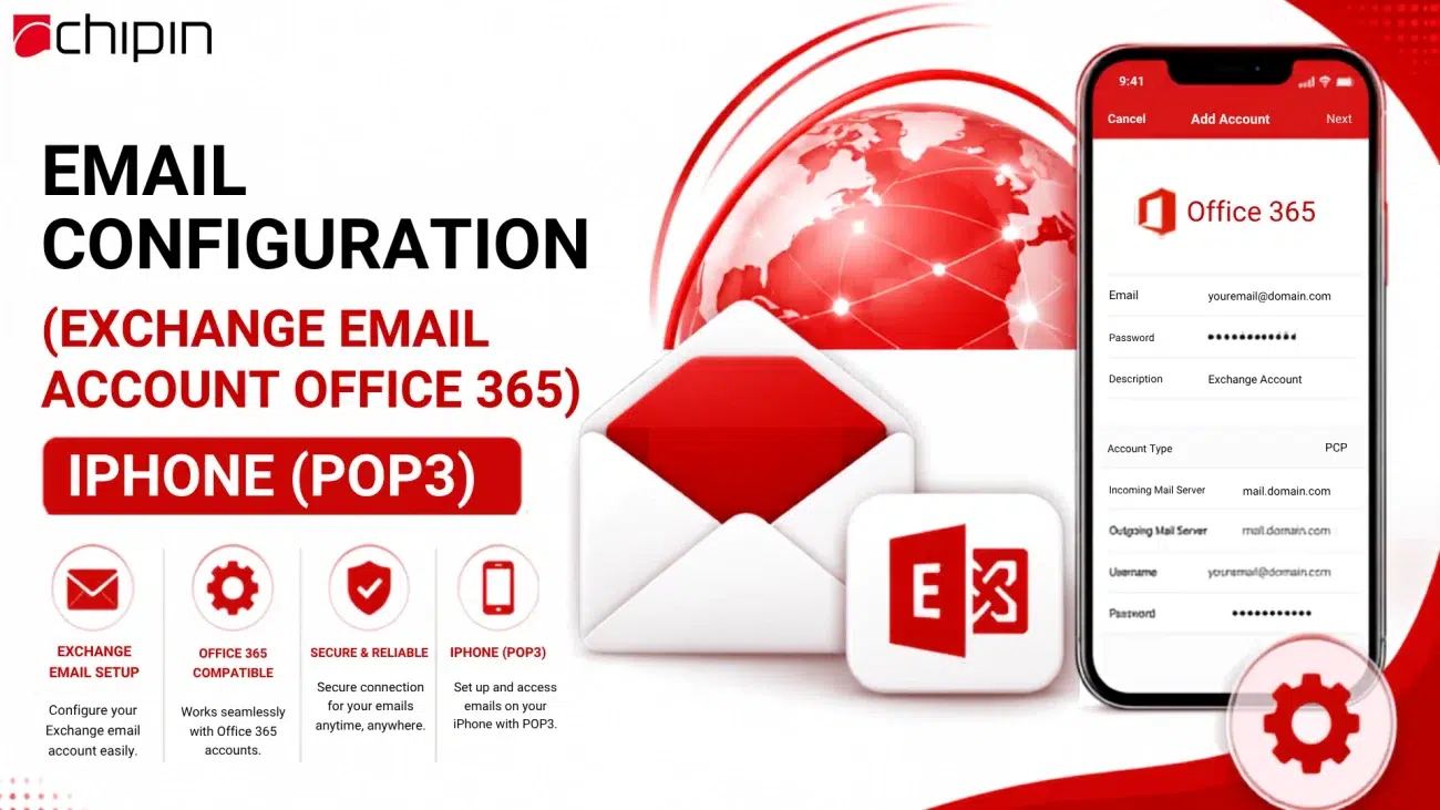 Exchange Email Account Office 365 - IPhone (pop3)