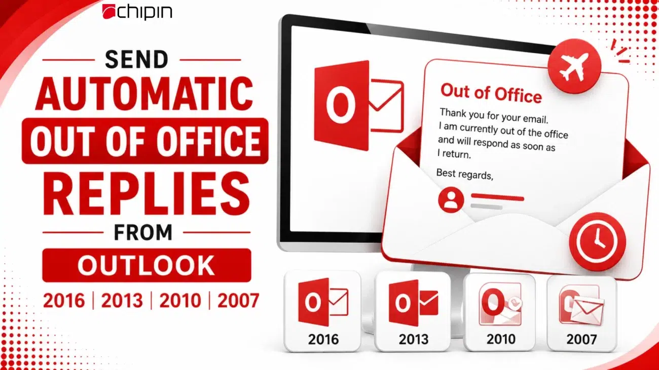 Send Automatic Out of Office Replies from Outlook 2016, 2013, 2010, 2007
