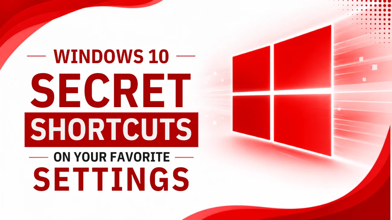 Windows 10 Secret Shortcuts on your Favorite Settings