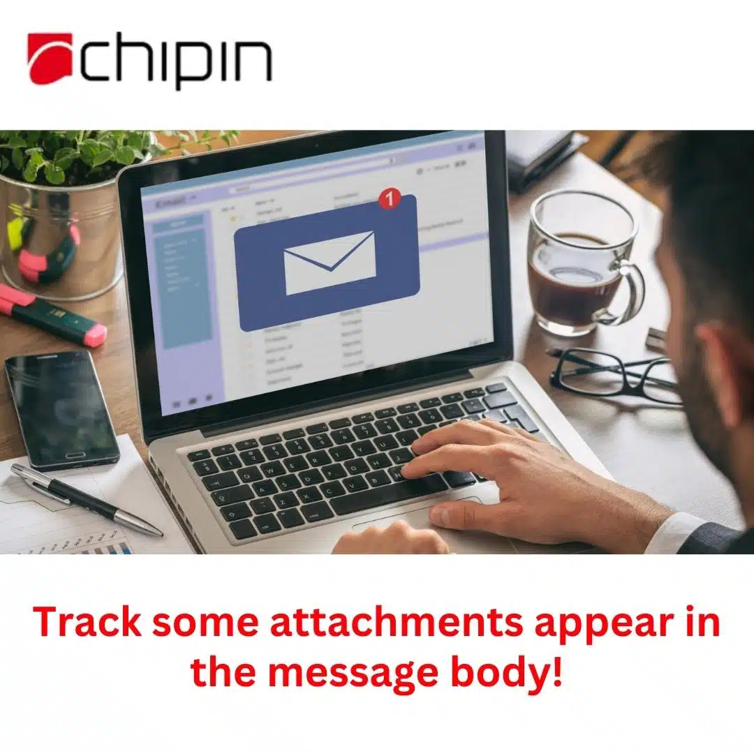 Some attachments appear in the message body