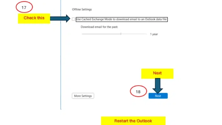 Re-enable Cached Exchange Mode