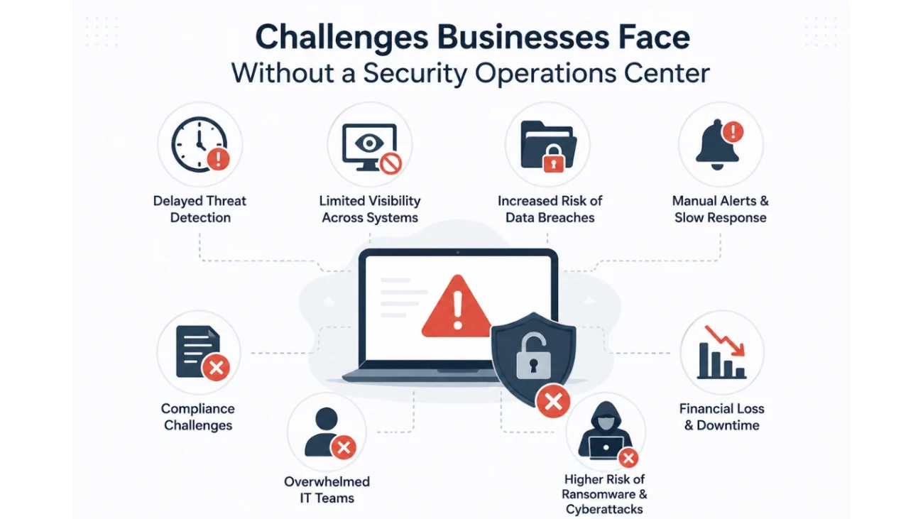 Challenges Businesses Face Without a Security Operations Center