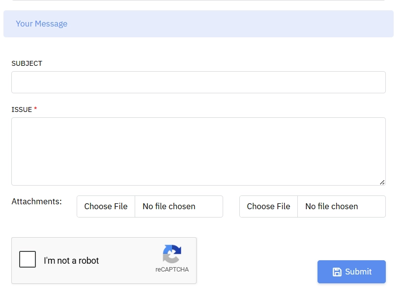 How to Raise a Support Ticket with Chipin Corp 5 Enter Your Message