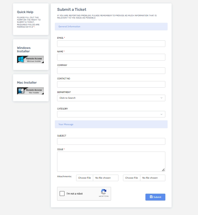 How to Raise a Support Ticket with Chipin Corp 2 Submit Support Ticket