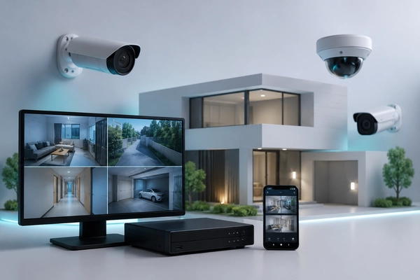 Modern home security system setup