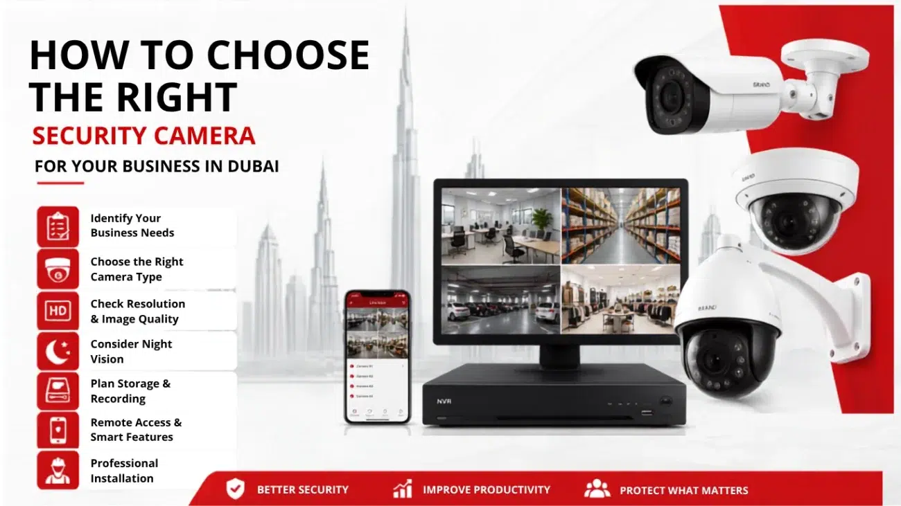 How to Choose the Right Security Camera for Your Business in Dubai